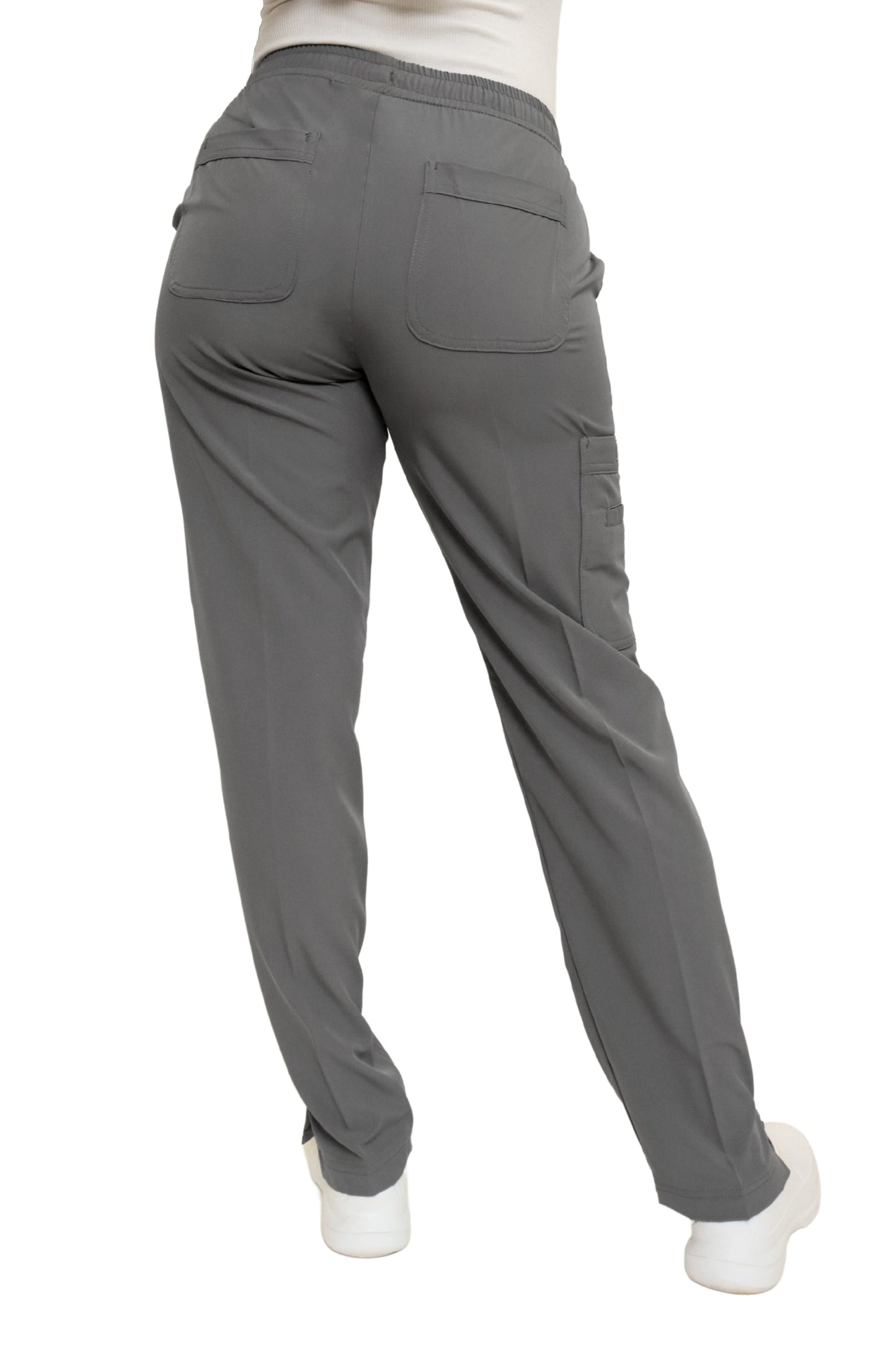 PANTALÓN EGD-145 HIGH WAIST DAMA ETIQUETA GRIS