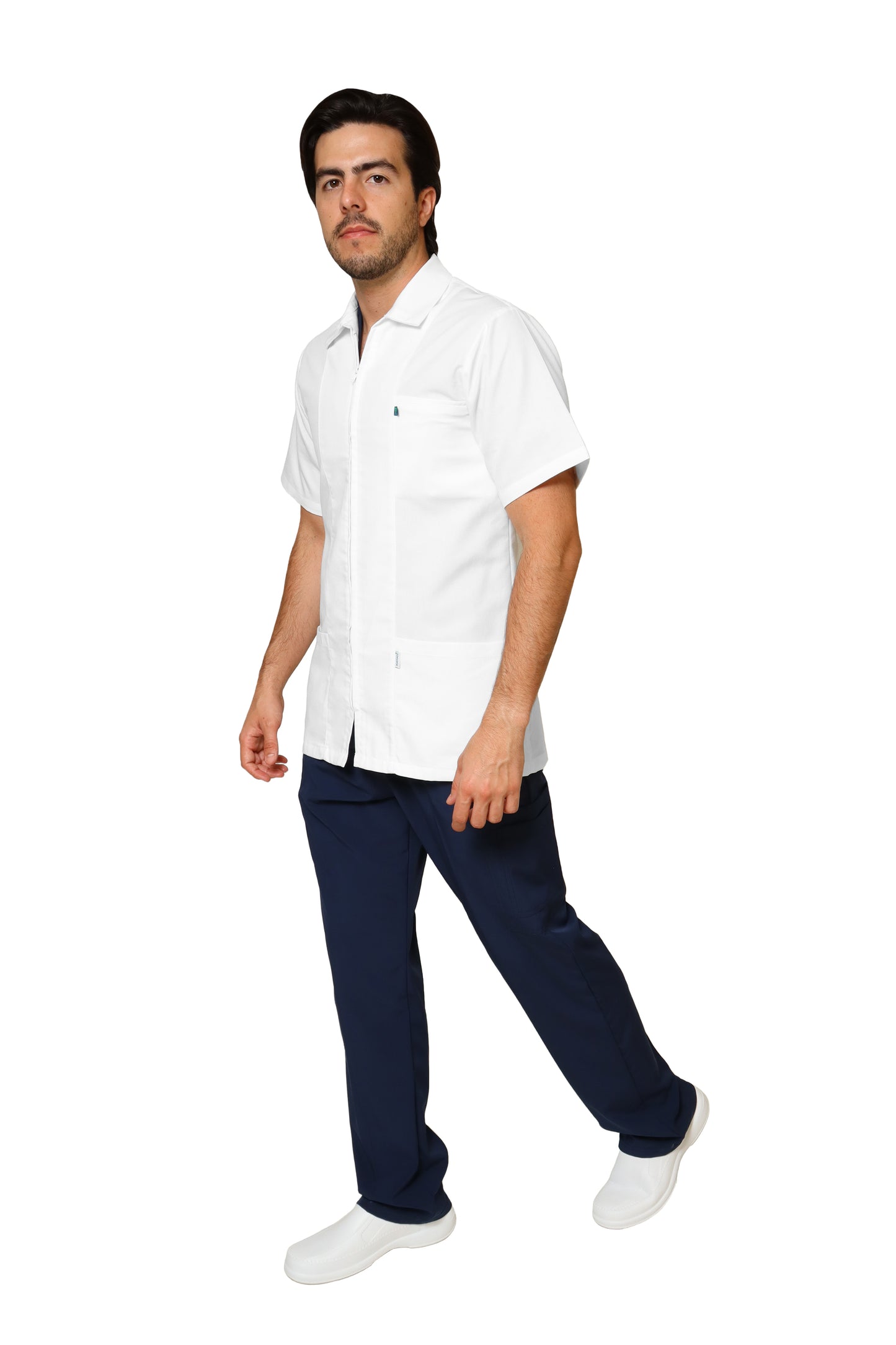 Filipina HA-05R - CON TECNOLOGÍA REPELENCIA CIERRE -Color BLANCO HOMBRE- HASSAN Uniformes