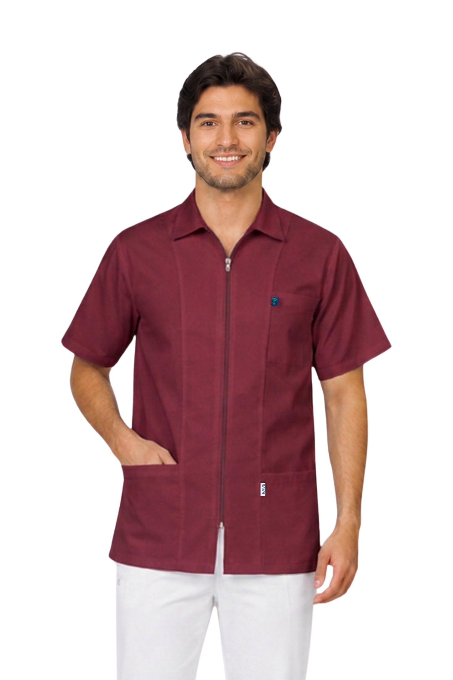 Filipina HA-13 CON TECNOLOGÍA REPELENCIA CIERRE -Colores HOMBRE- HASSAN Uniformes