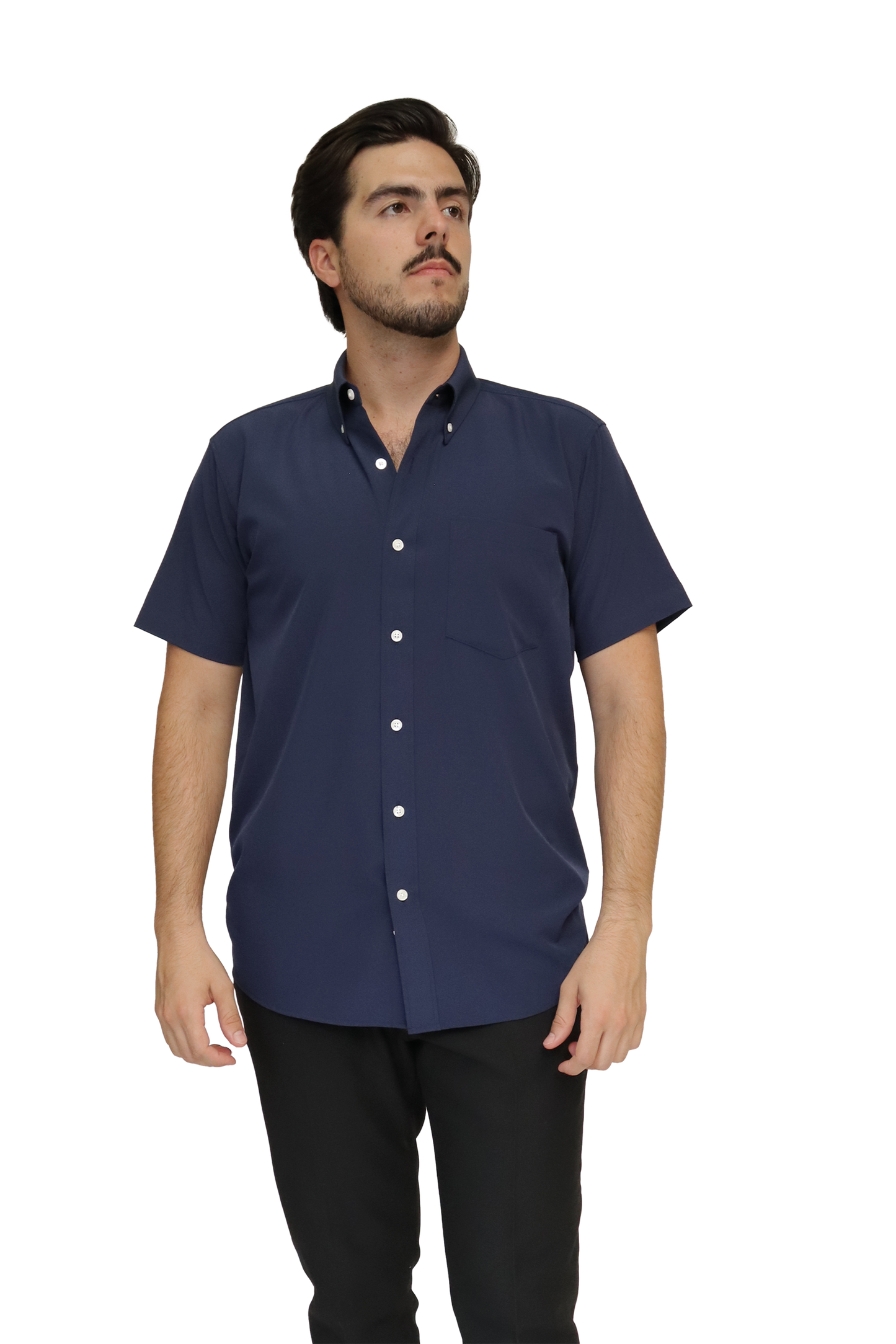 CAMISA CABALLERO MANGA CORTA Tela Doble Stretch Repelente UNI-CAB-01