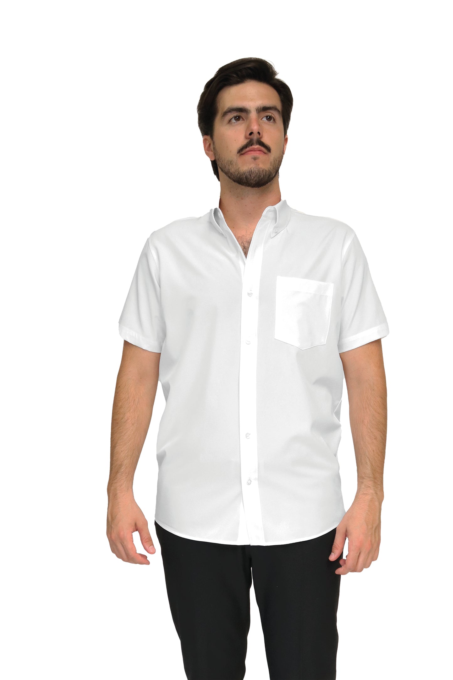 CAMISA CABALLERO MANGA CORTA Tela Doble Stretch Repelente UNI-CAB-01