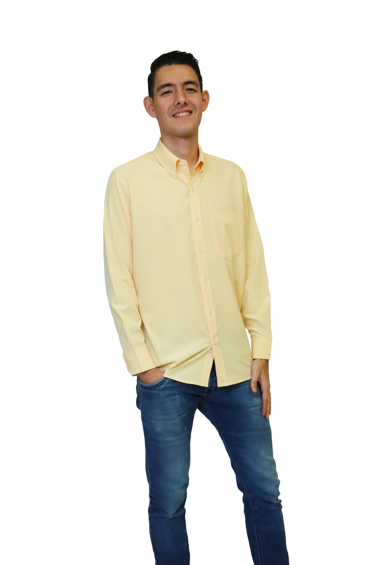 CAMISA CABALLERO MANGA LARGA Tela Doble Stretch Repelente UNI-CAB-02