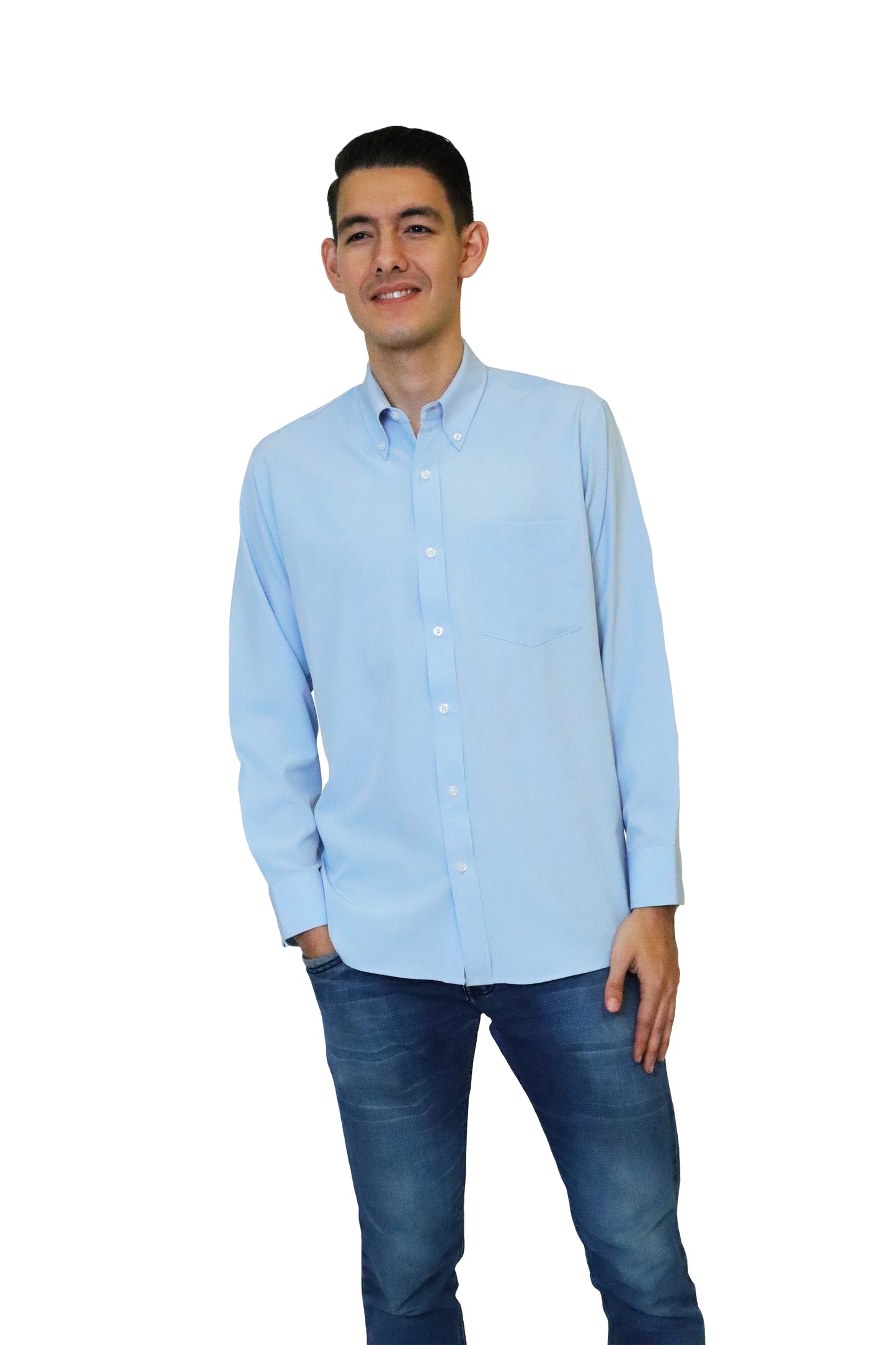 CAMISA CABALLERO MANGA LARGA Tela Doble Stretch Repelente UNI-CAB-02