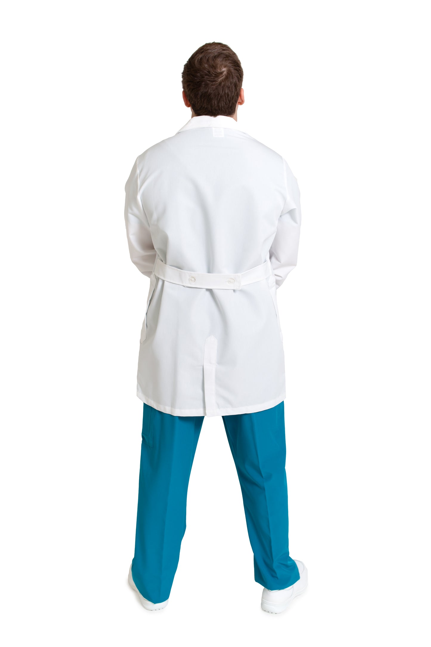 Bata Médica de Laboratorio para Caballero HA-32R CON TECNOLOGÍA REPELENCIA -Profesional-HASSAN Uniformes