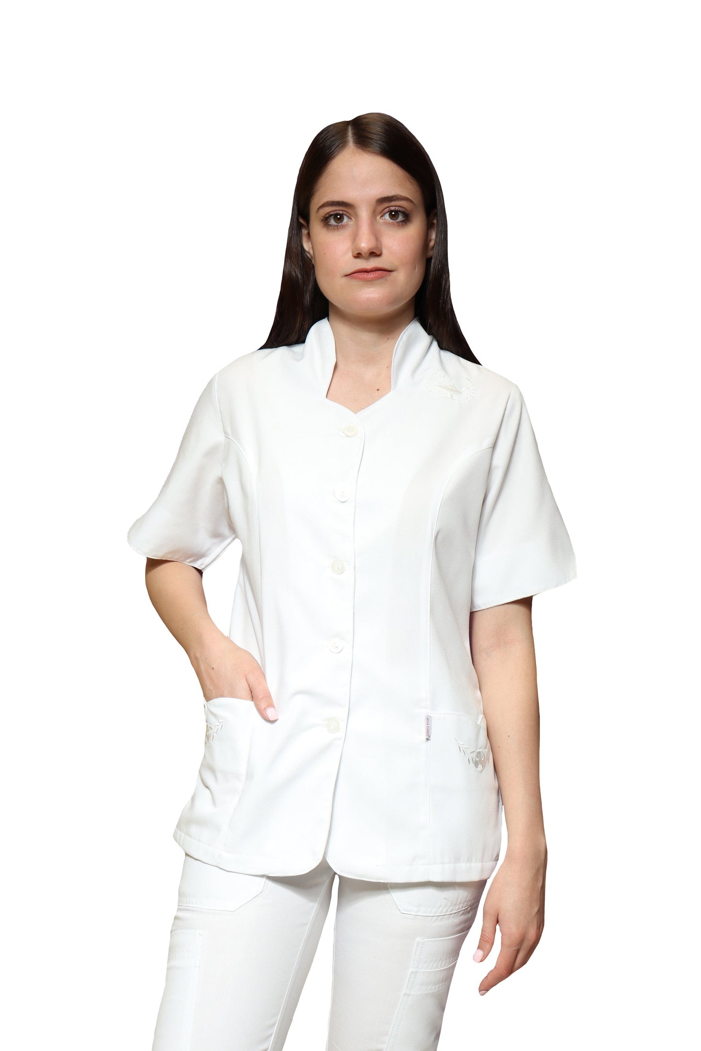 Filipina Top AI-120 LAMPARITA DAMA - Color BLANCO