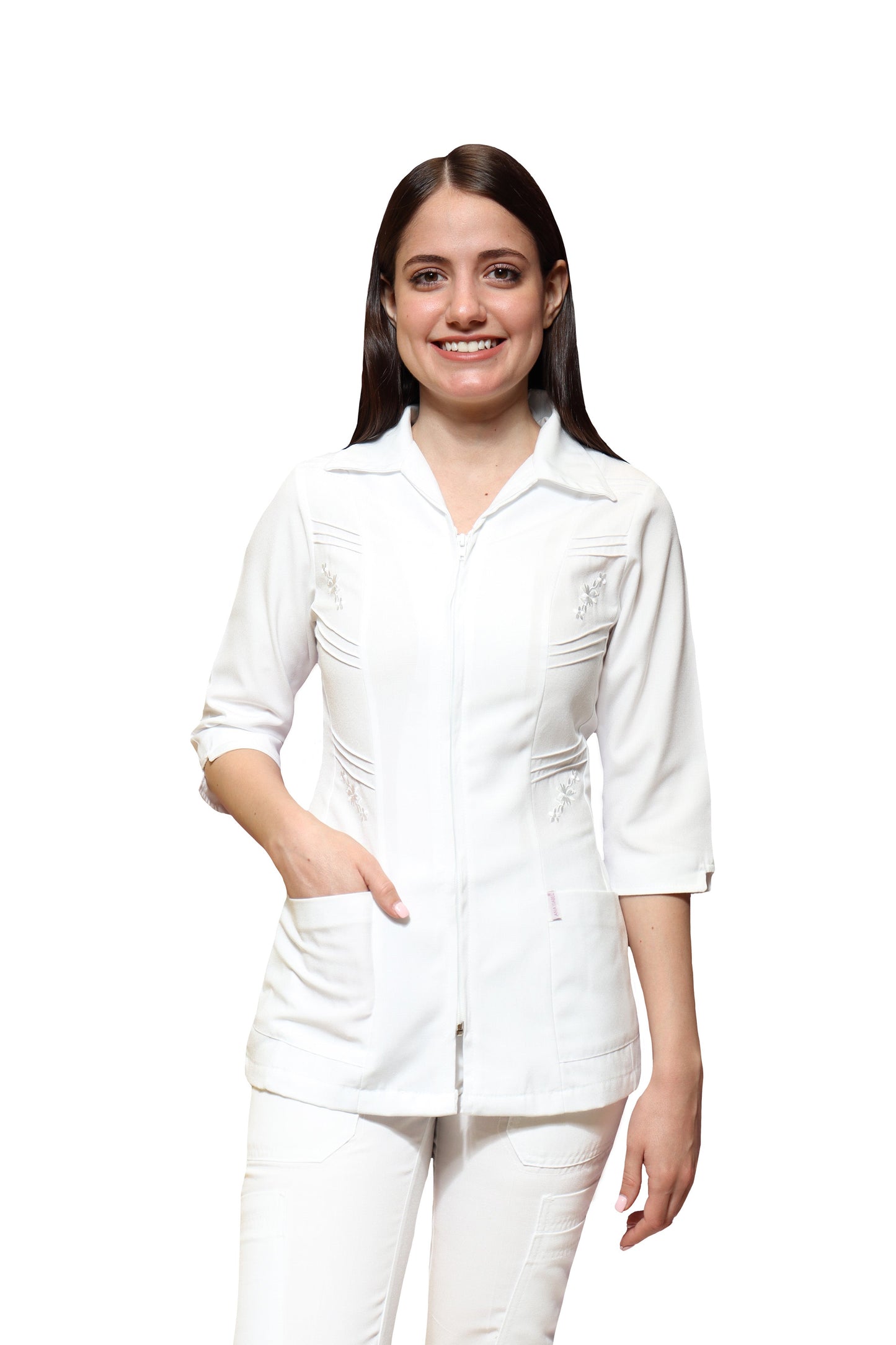 Filipina Top AI-155 BIES DAMA - Color BLANCO