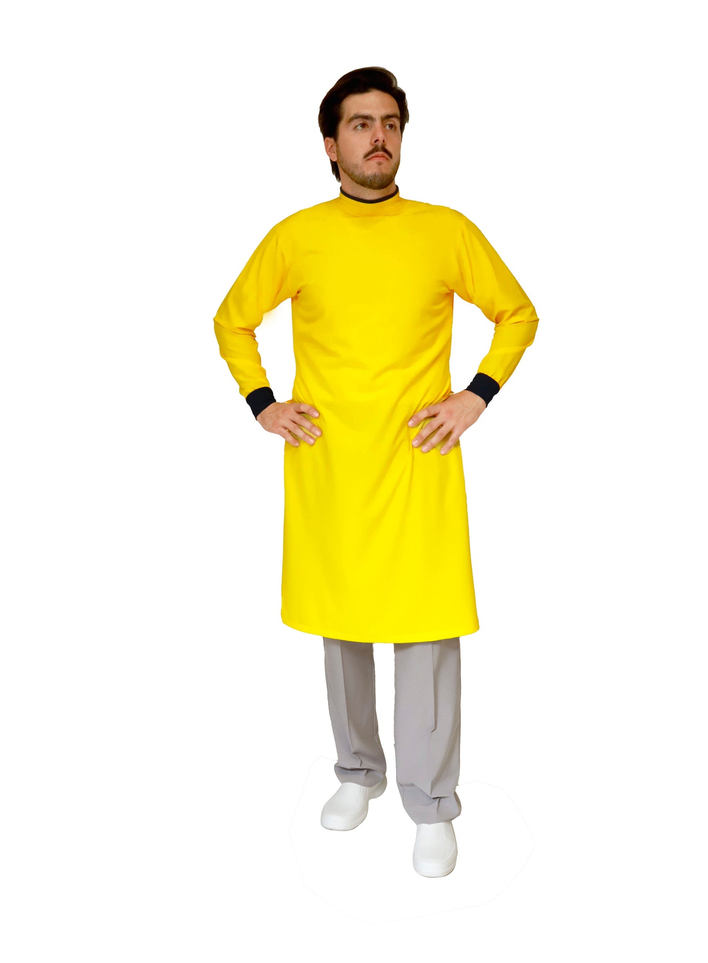 Bata Médica Quirúrgica COAT LINE de HOMBRE - DOBLE STRETCH con REPELENTE A FLUIDOS para HOMBRE - EA-08-COATLINE HOMBRE