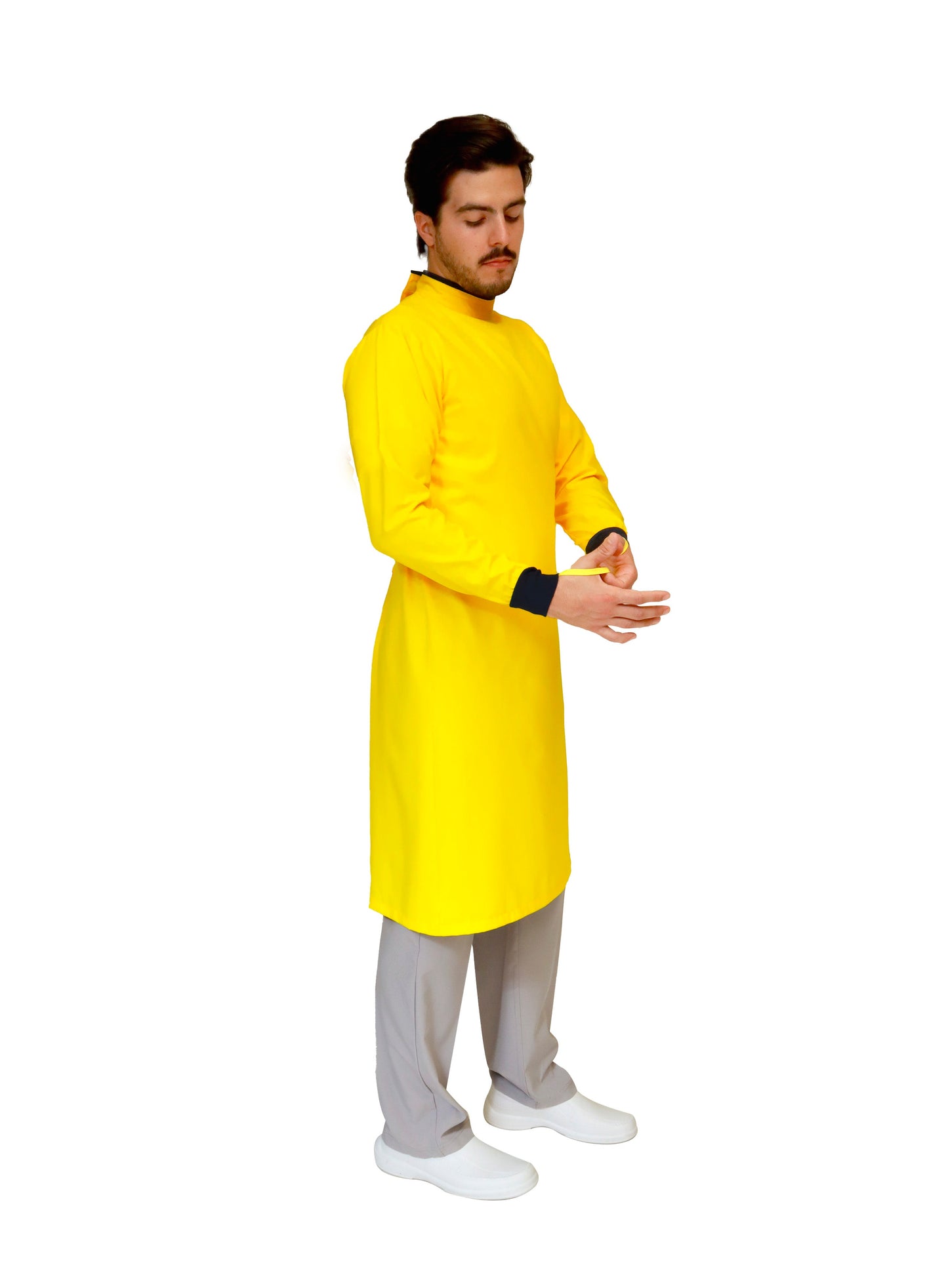 Bata Médica Quirúrgica COAT LINE de HOMBRE - DOBLE STRETCH con REPELENTE A FLUIDOS para HOMBRE - EA-08-COATLINE HOMBRE