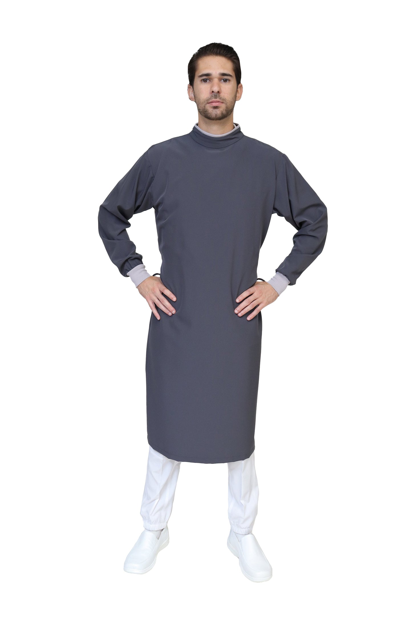 Bata Médica Quirúrgica COAT LINE de HOMBRE - DOBLE STRETCH con REPELENTE A FLUIDOS para HOMBRE - EA-08-COATLINE HOMBRE