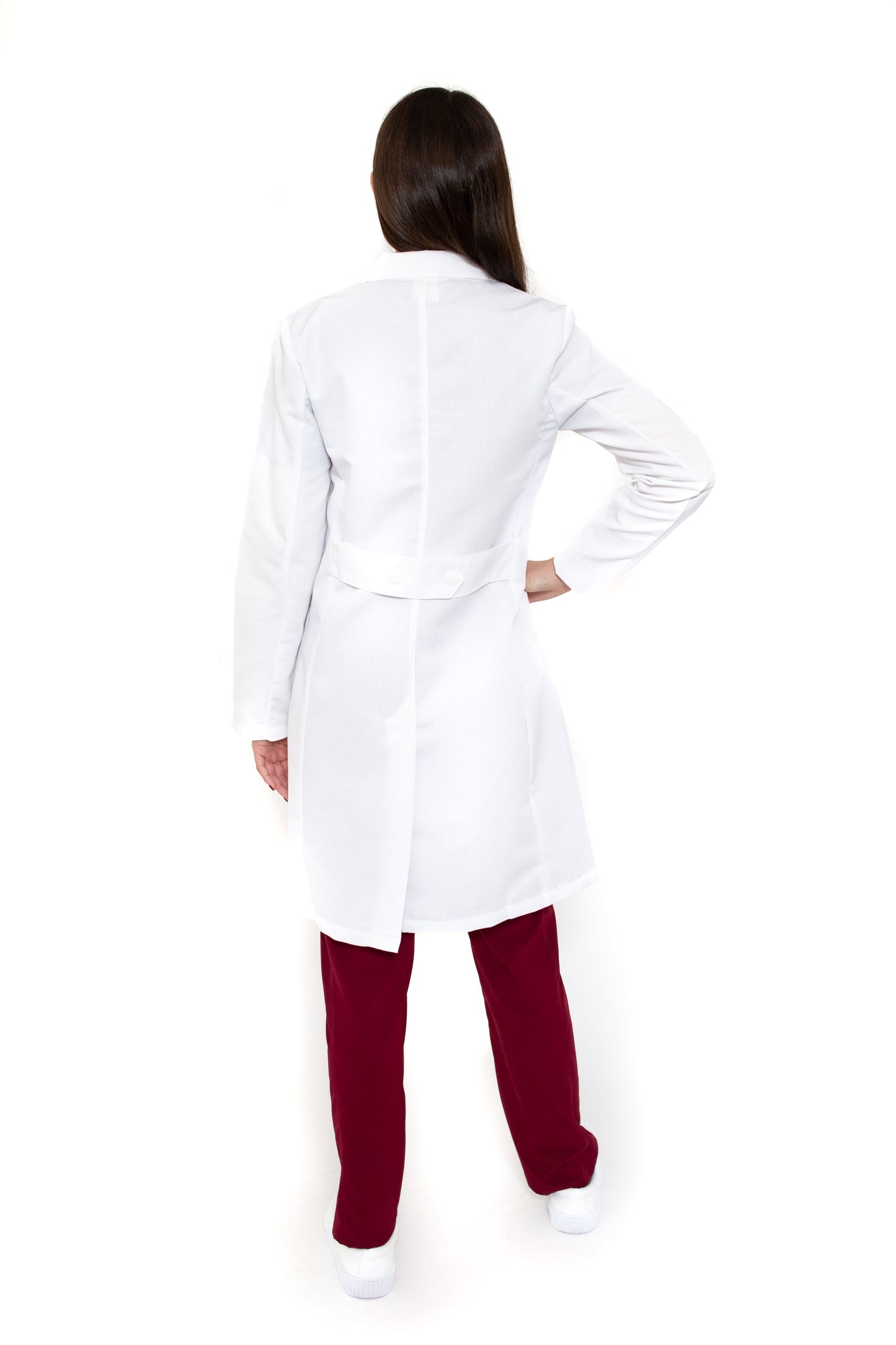 Bata Médica CORTA de Dama KA-35-CORTA-Clásica Bata-Karen Medical Fashion