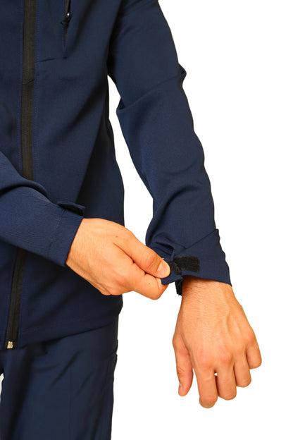 CHAMARRA FIT JACKET EXTRA GRUESA- DOBLE STRETCH CON CIERRE con REPELENTE A FLUIDOS para Caballero - EA-10