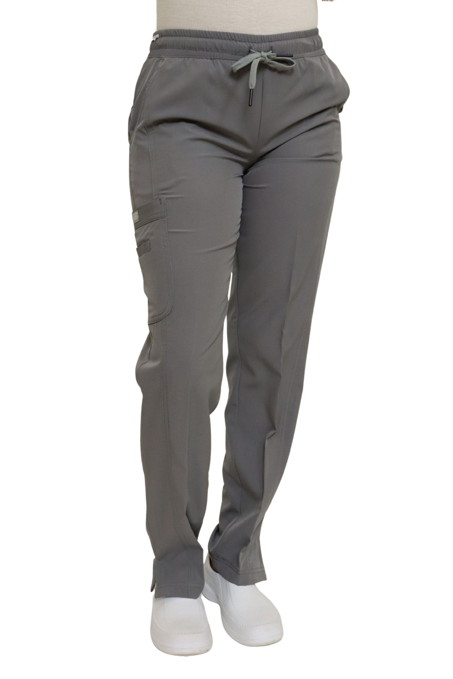 PANTALÓN EGD-145 HIGH WAIST DAMA ETIQUETA GRIS