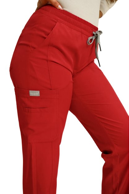 PANTALÓN EGD-145 HIGH WAIST DAMA ETIQUETA GRIS