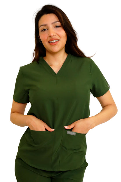 CONJUNTO EGD-21 DIANA - ETIQUETA GRIS DAMA- PANTALÓN HIGH WAIST EGD-145