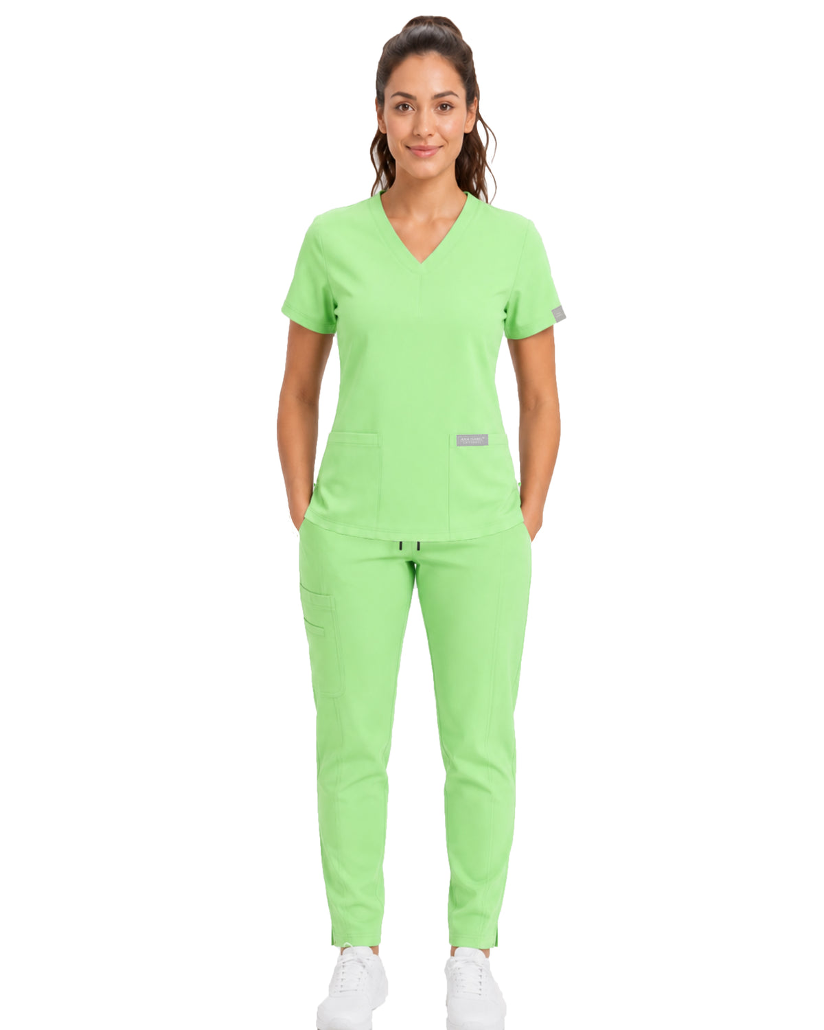 CONJUNTO EGD-21 DIANA - ETIQUETA GRIS DAMA- PANTALÓN HIGH WAIST EGD-145