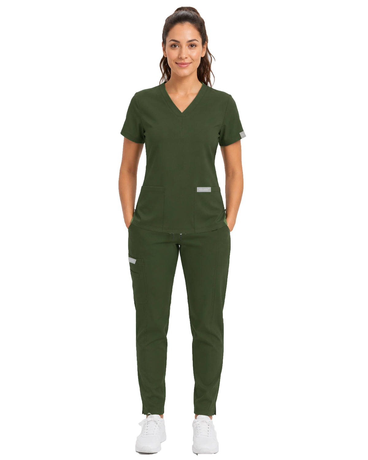 CONJUNTO EGD-21 DIANA - ETIQUETA GRIS DAMA- PANTALÓN HIGH WAIST EGD-145