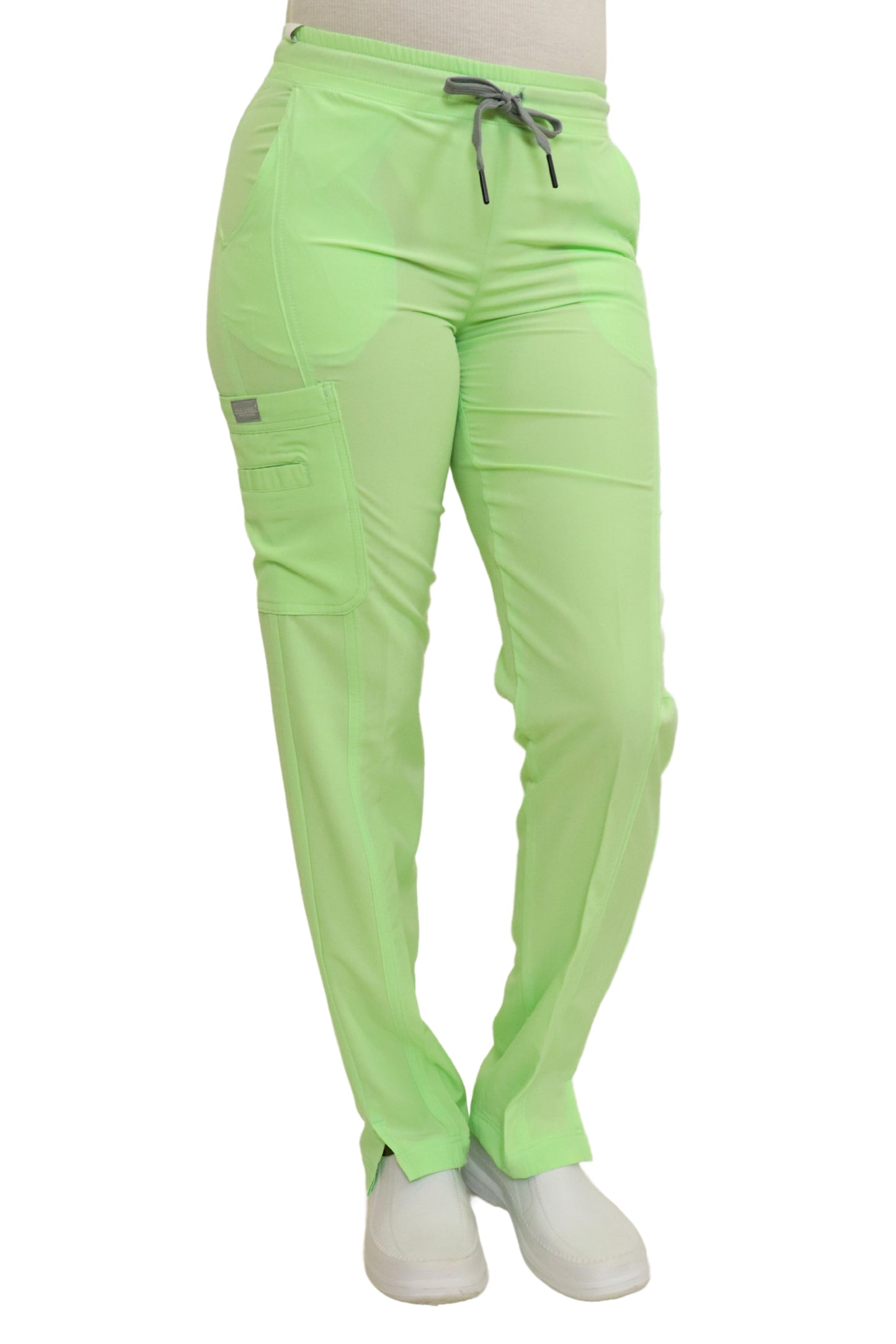 PANTALÓN EGD-145 HIGH WAIST DAMA ETIQUETA GRIS