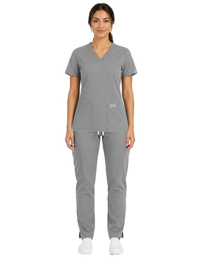 CONJUNTO EGD-21 DIANA - ETIQUETA GRIS DAMA- PANTALÓN HIGH WAIST EGD-145