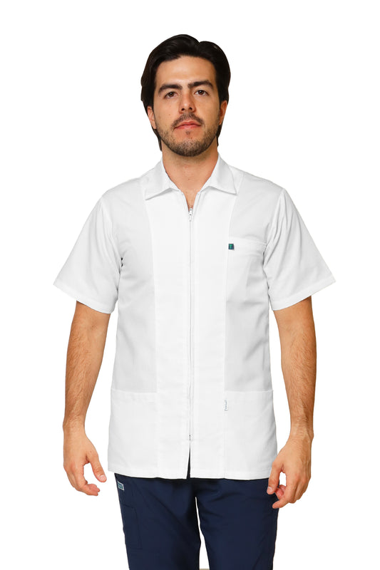 Filipina HA-05R - CON TECNOLOGÍA REPELENCIA CIERRE -Color BLANCO HOMBRE- HASSAN Uniformes