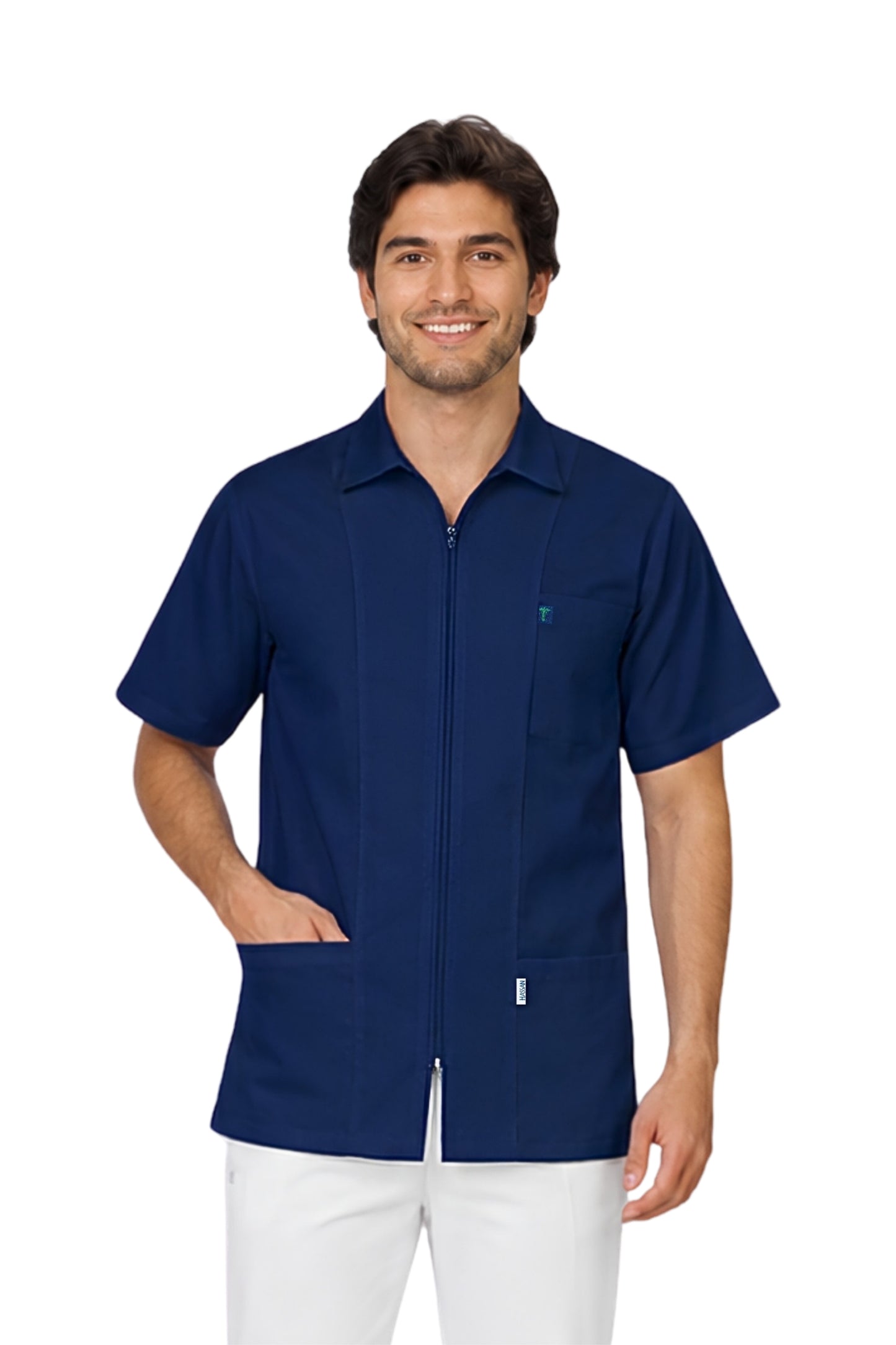 Filipina HA-13 CON TECNOLOGÍA REPELENCIA CIERRE -Colores HOMBRE- HASSAN Uniformes