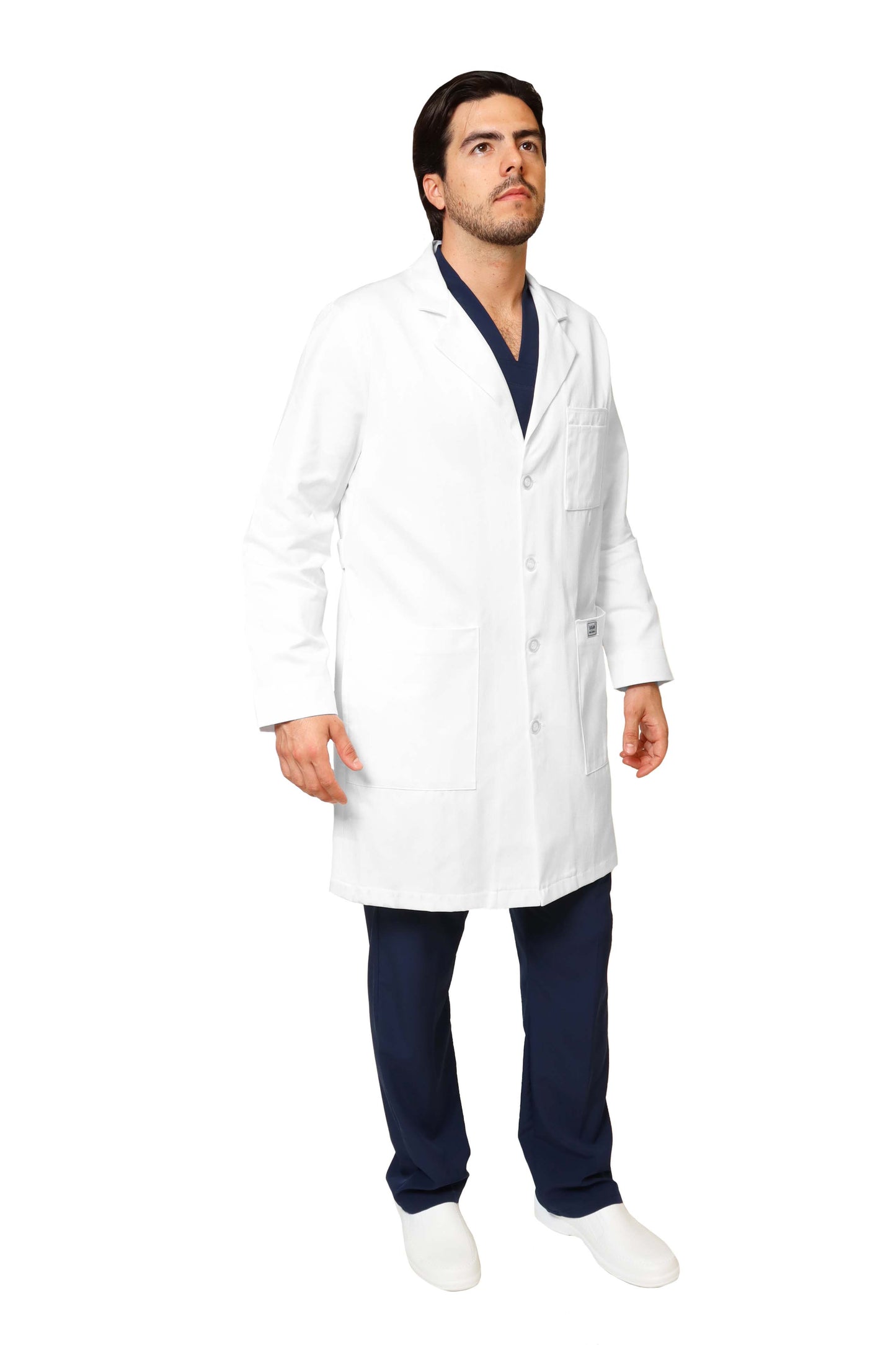 Bata Médica y de Laboratorio UNISEX con REPELENTE A FLUIDOS- TELA GABARDINA - HA-9599GR