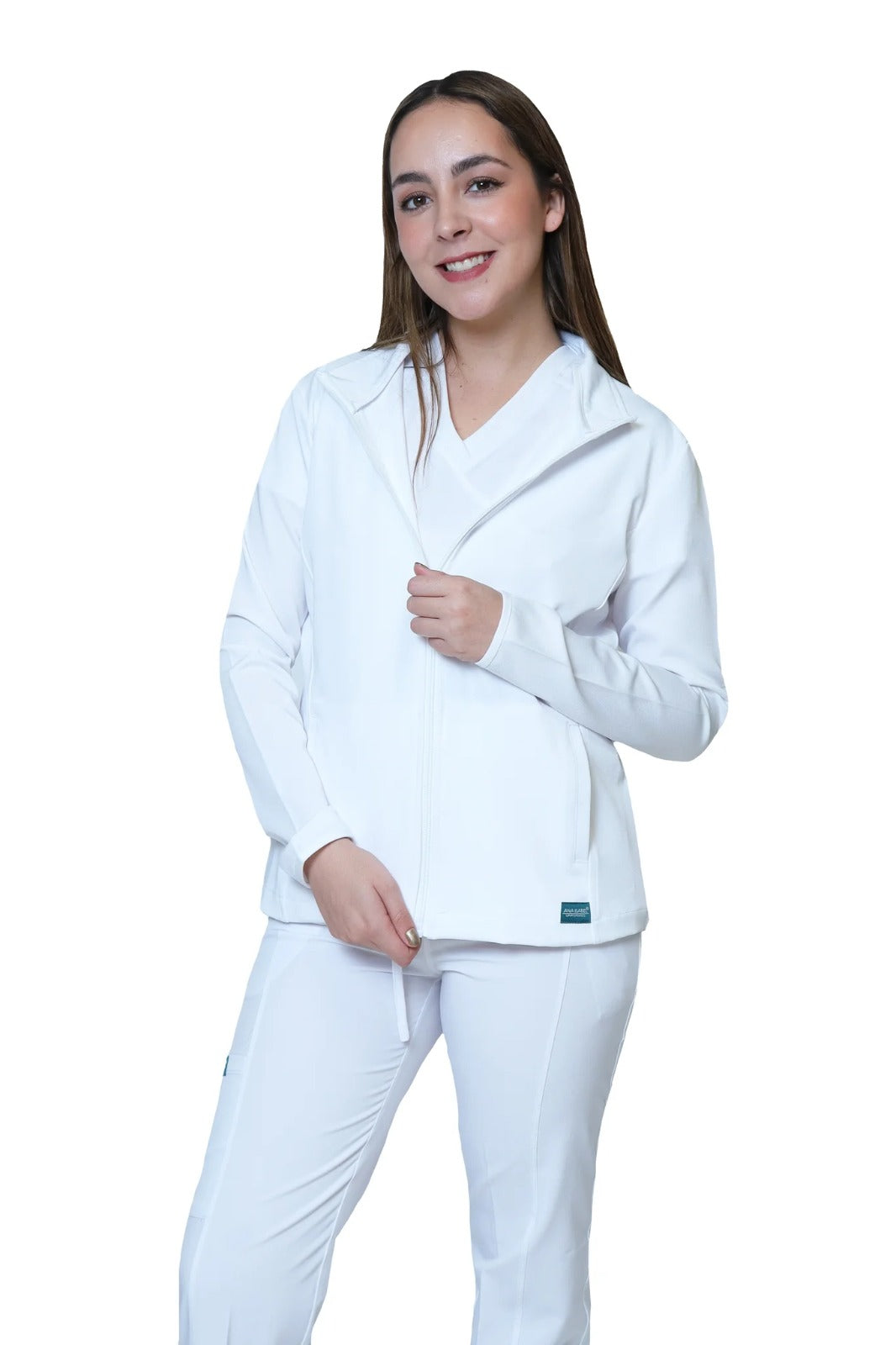 CHAMARRA FIT JACKET EXTRA GRUESA- DOBLE STRETCH CON CIERRE con REPELENTE A FLUIDOS para Dama - EV-58