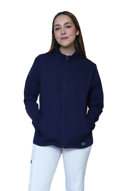 CHAMARRA FIT JACKET EXTRA GRUESA- DOBLE STRETCH CON CIERRE con REPELENTE A FLUIDOS para Dama - EV-58