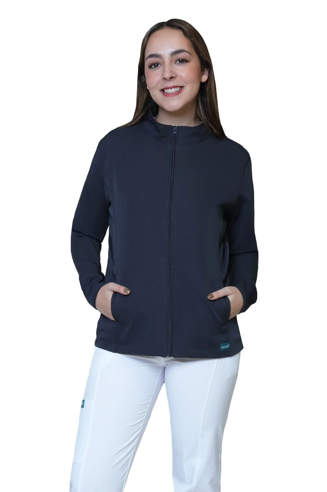 CHAMARRA FIT JACKET EXTRA GRUESA- DOBLE STRETCH CON CIERRE con REPELENTE A FLUIDOS para Dama - EV-58